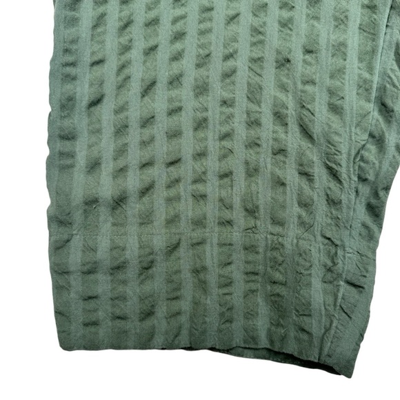 Free People Women’s Pants Size Medium Green Cotton Button side closure Wide Leg - Picture 4 of 9